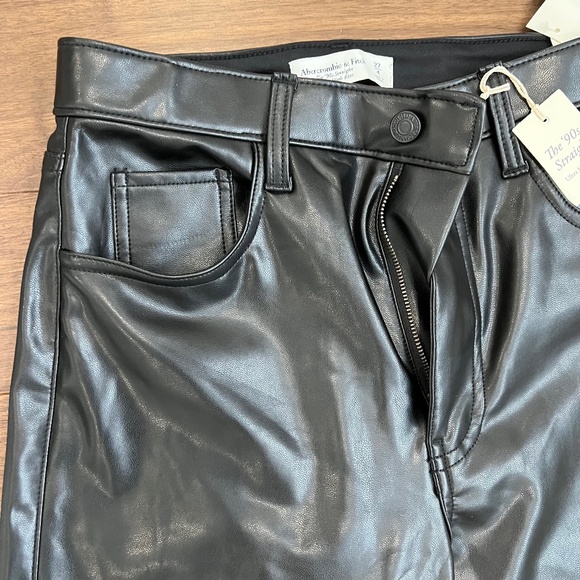 COPY - Never been worn faux leather boot cut pants - Picture 1 of 4